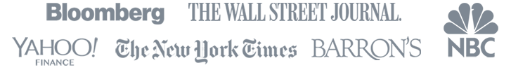 Bloomberg, The Wall Street Journal, Yahoo! Finance, The New York Times, Barron's, NBC